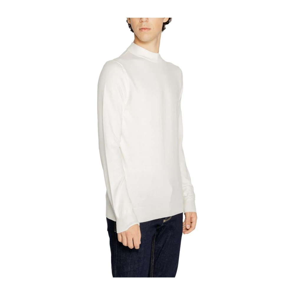Antony Morato Gebreid Viscose T-shirt White Heren