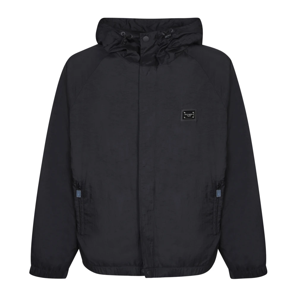 Dolce & Gabbana Herr Svart Jackor M, Nylon, Nylon Jacket