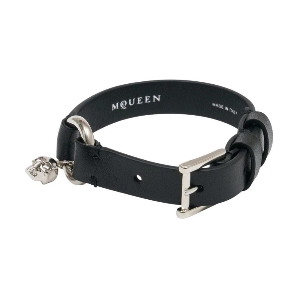 Alexander Mcqueen Men's Black Skull Ring Bracelet