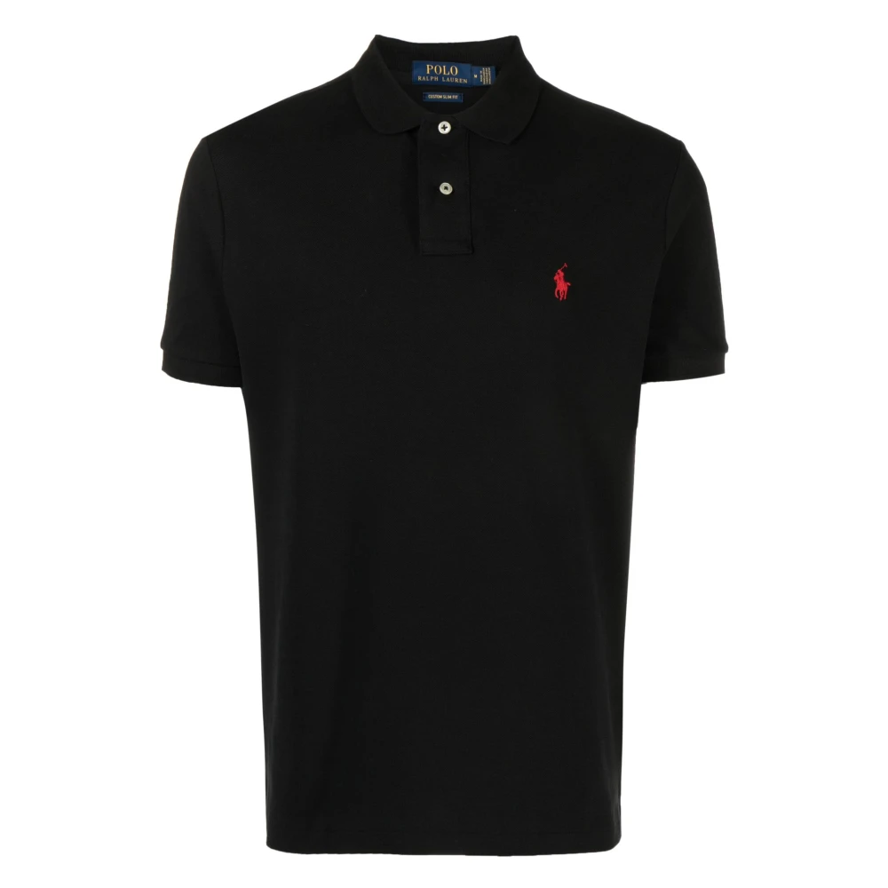 Ralph Lauren Klassiek katoenen poloshirt Black Heren