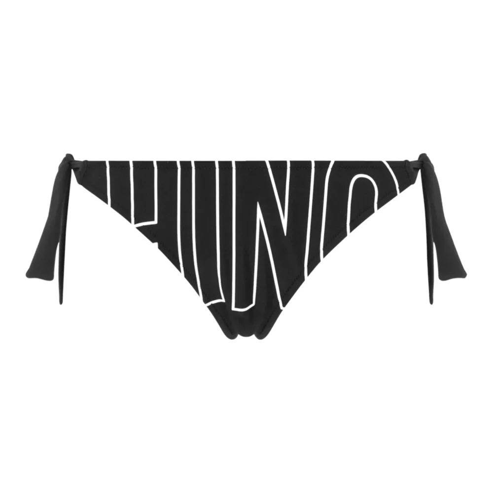 Moschino Women's Black Sea Clothing With Logo Print Extra Large
