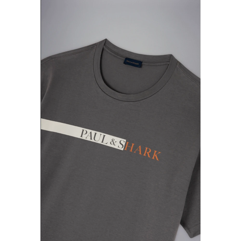 PAUL & SHARK T-Shirts Gray Heren