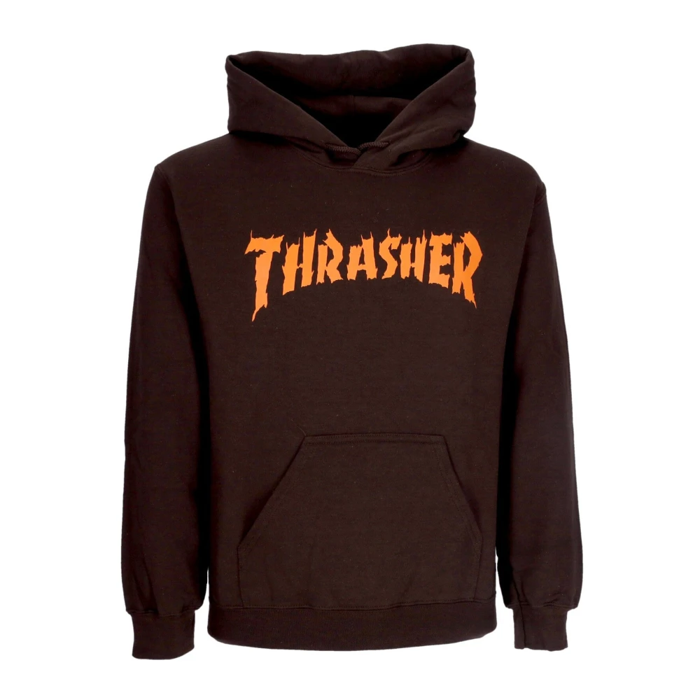 Thrasher Donkere Chocolade Hoodie met Aangepast Logo Brown Heren