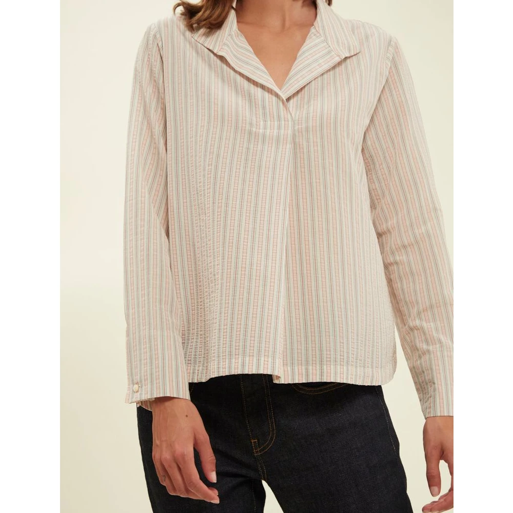 Ines De La Fressange Paris Gestreepte Katoenen Blouse Multicolor Dames