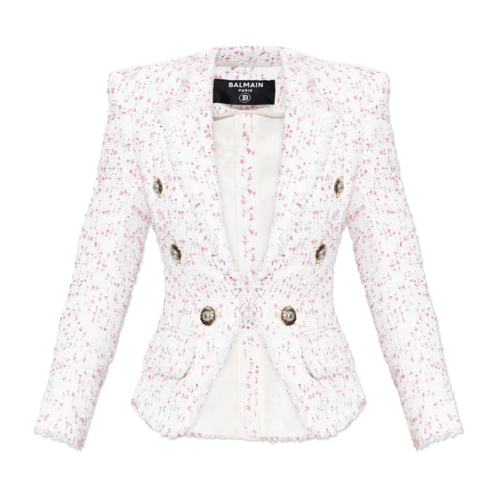 Jackets > Tweed Jackets - - Balmain - Modalova