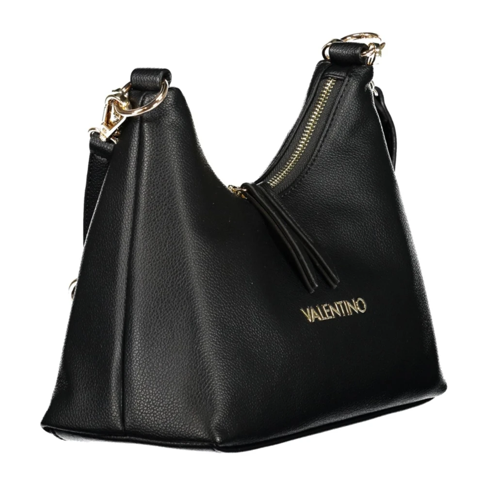 Valentino by Mario Valentino Zwarte schoudertas met kettingriem Black Dames