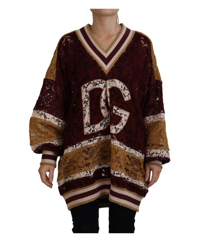 pull-a-col-en-v-en-dentelle-multicolore