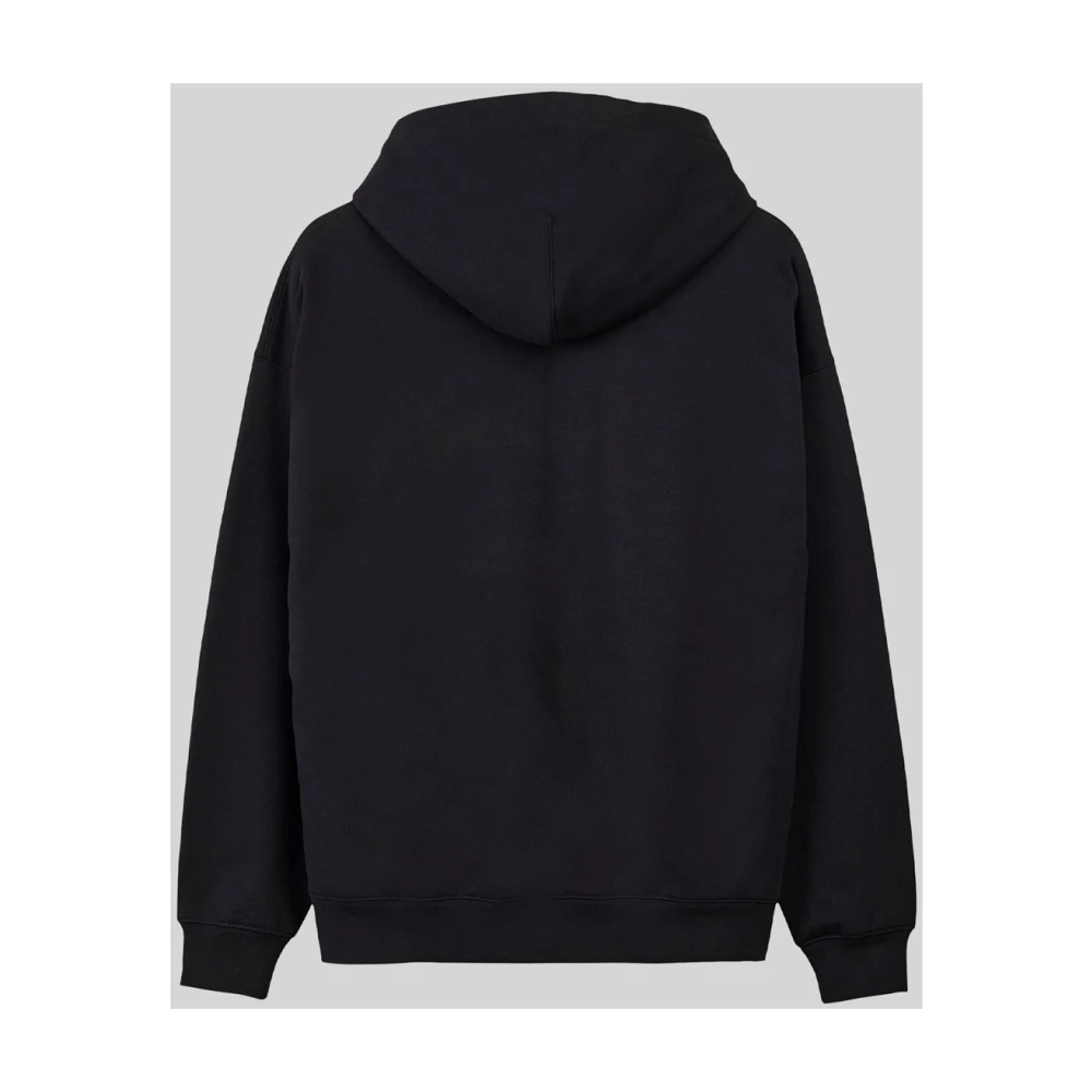 Y-3 Katoenen Logo Hoodie Black Heren