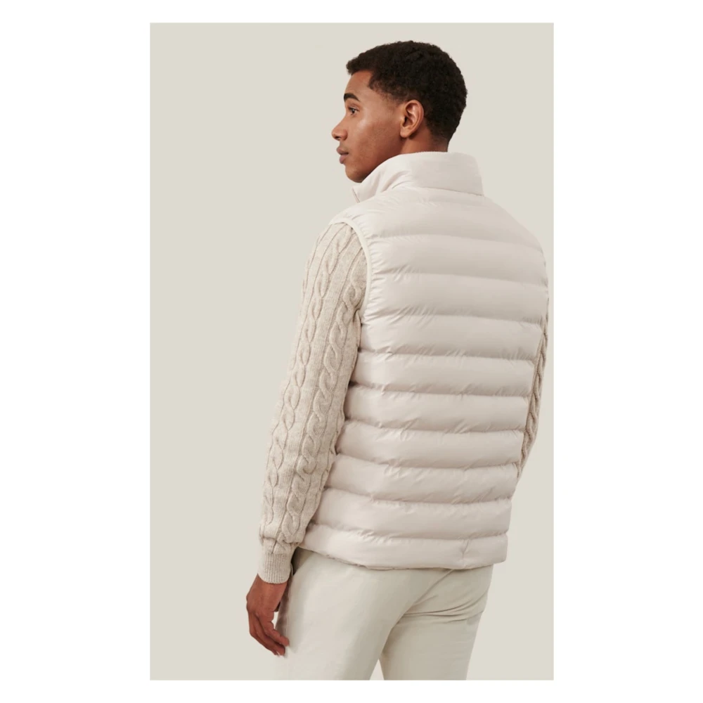 Cavallaro Ecru Riggio Bodywarmer Beige Heren