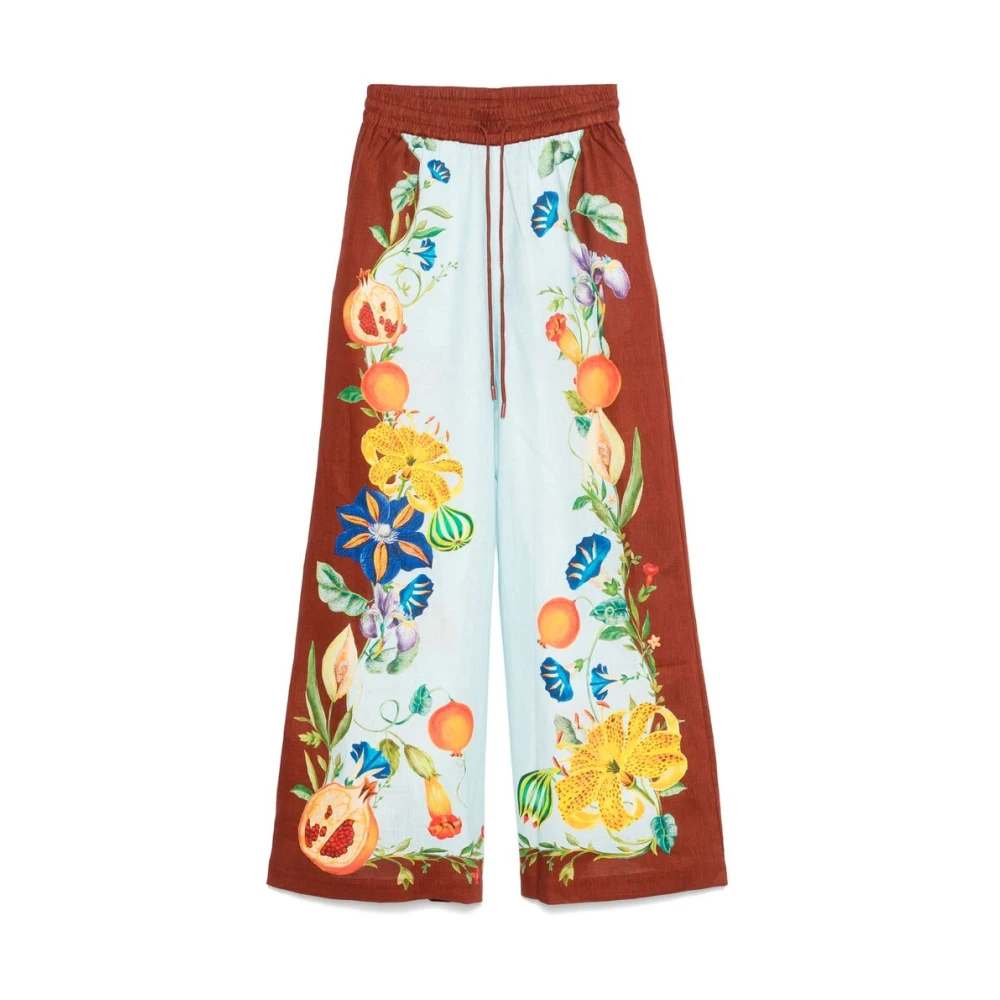 Alemais Bruine Jurk met Koordtaille Multicolor Dames