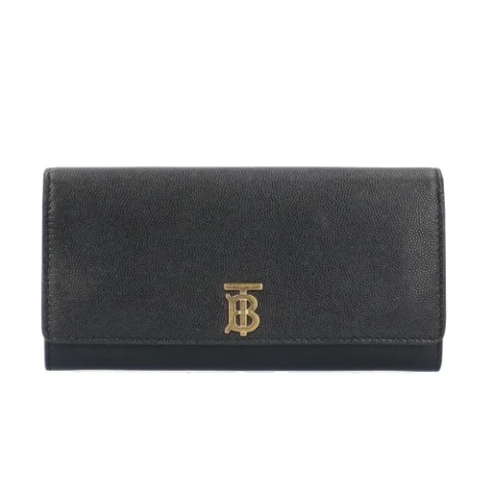 Burberry Vintage Pre-owned Leather wallets Black Dames