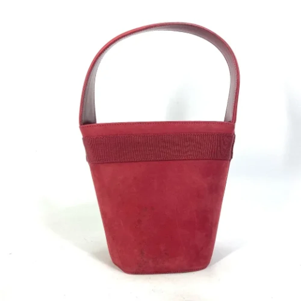 Salvatore Ferragamo Pre-owned Leather handbags Red Dames