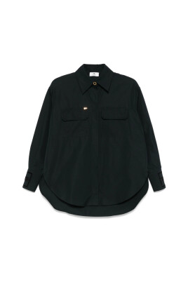chemise-noire-avec-poches-et-boutons