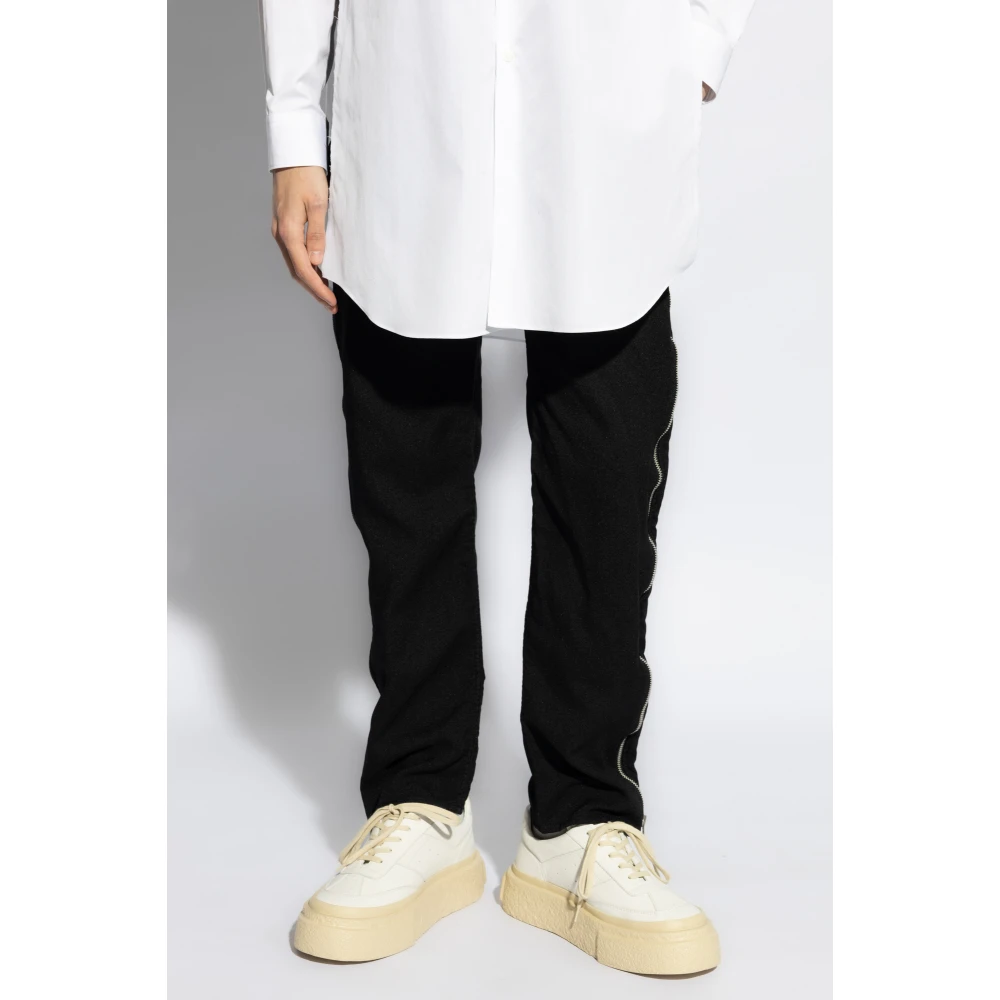 Comme des Garçons Broek met ritsen Black Heren