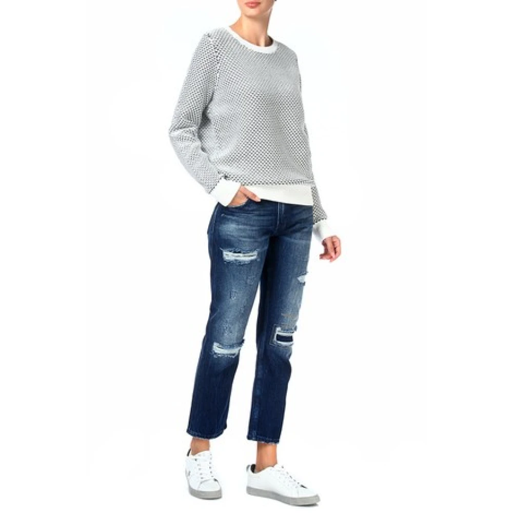 Tommy Hilfiger Blauwe Straight Jeans Katoen Blue Dames