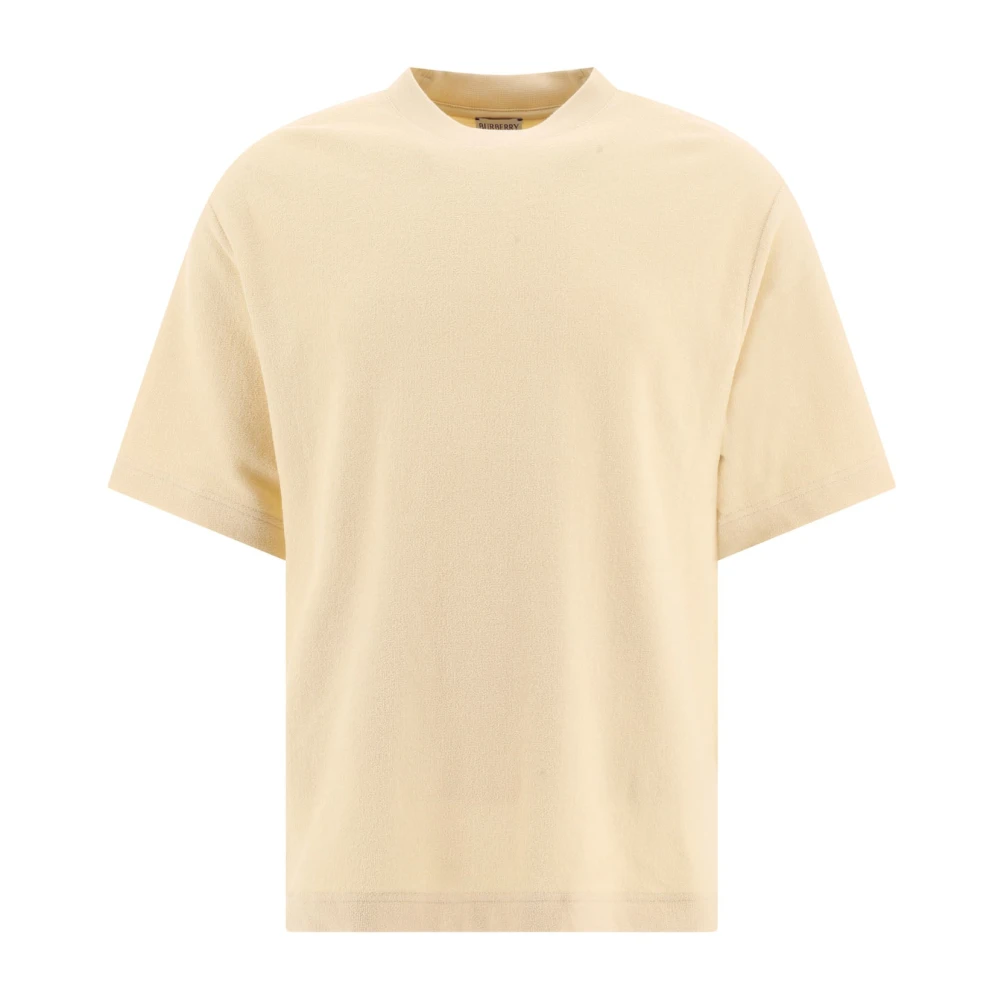 Burberry Katoenen Handdoek T-Shirt Beige Heren