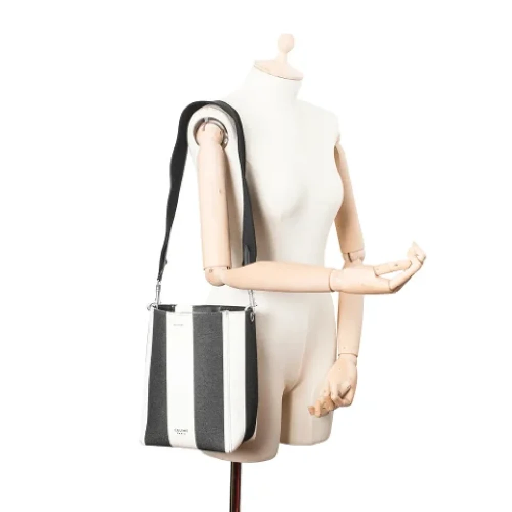 Celine Vintage Pre-owned Fabric celine-bags White Dames