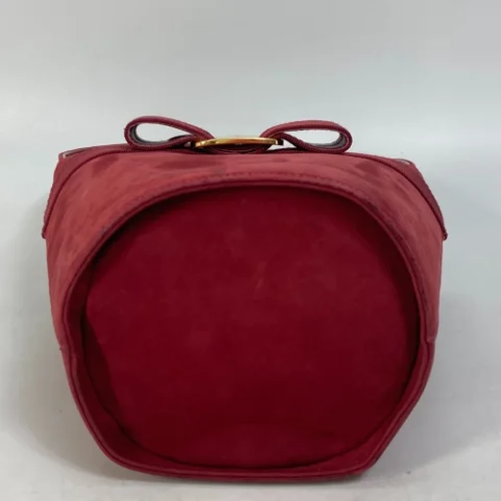Salvatore Ferragamo Pre-owned Suede shoulder-bags Red Dames