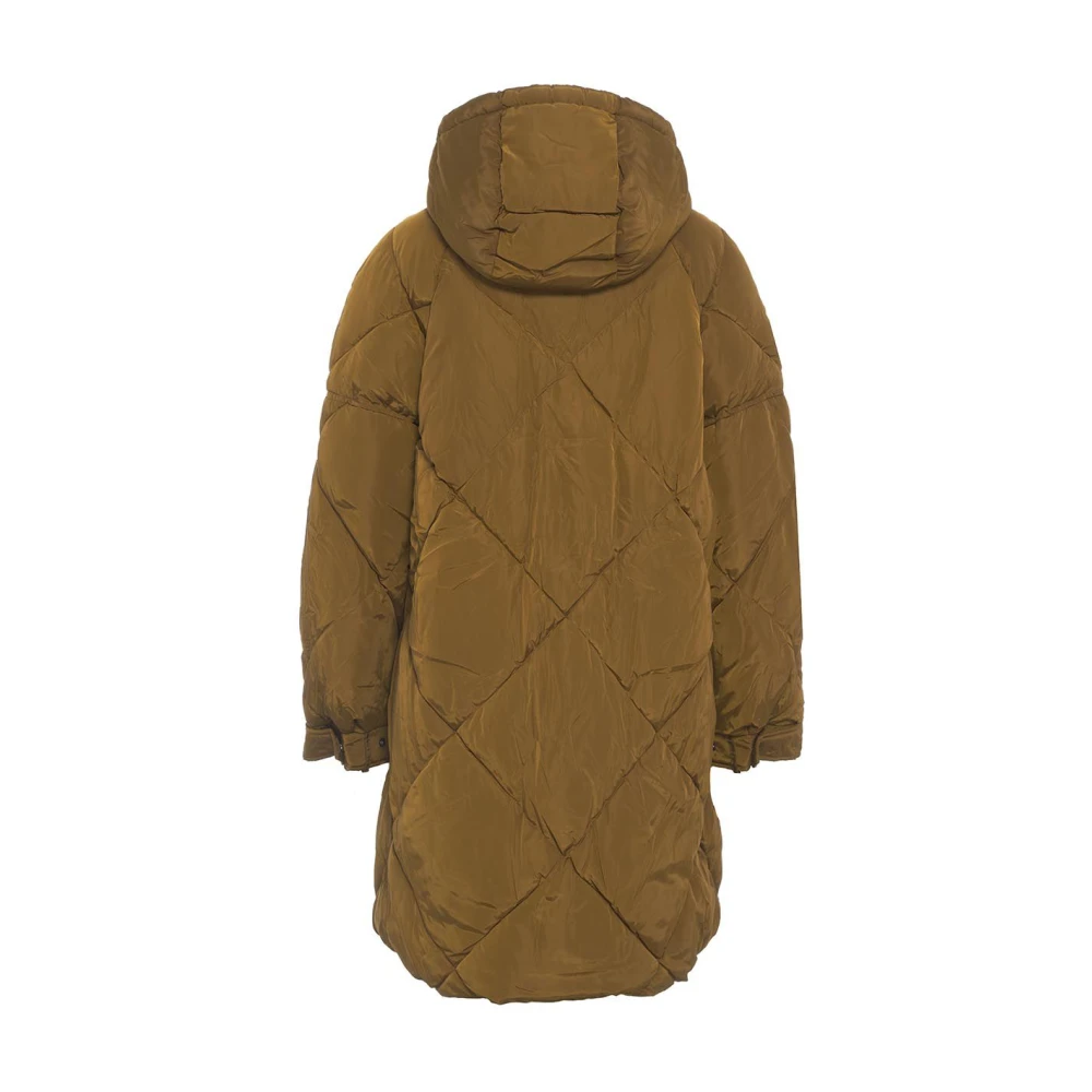 Ottod'Ame Gewatteerde Eco Donsjas met Logo Green Dames