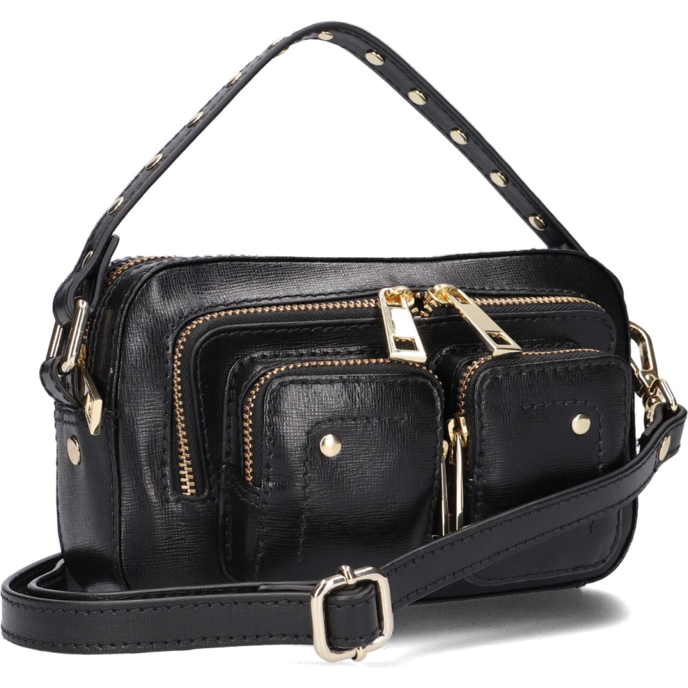 Núnoo Helena W Gold Schoudertas Zwart Black Dames