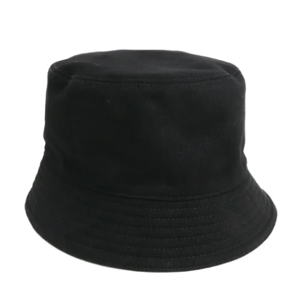 Prada Vintage Pre-owned Canvas hats Black Heren