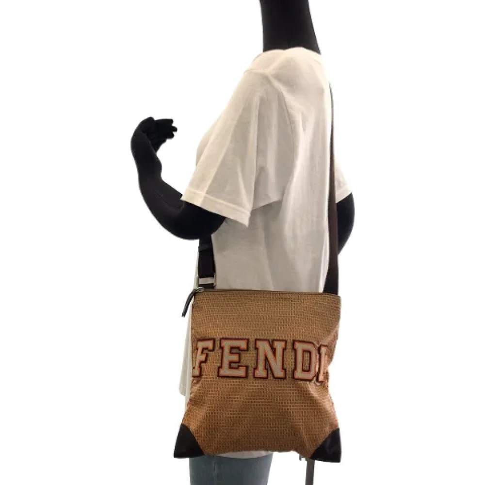 Fendi Vintage Pre-owned Canvas fendi-bags Brown Dames