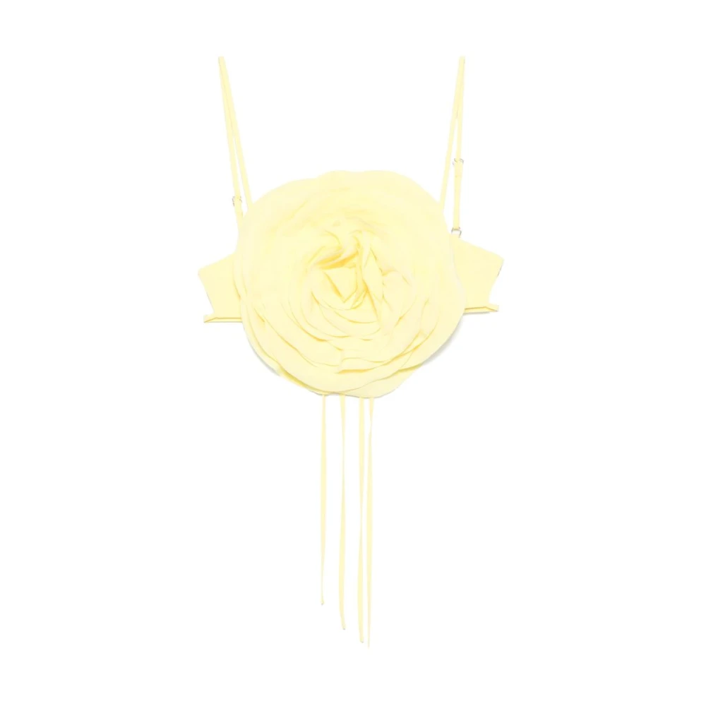 Blumarine Zonnebloemgele Verstelbare Spaghettibandjes Top Yellow Dames