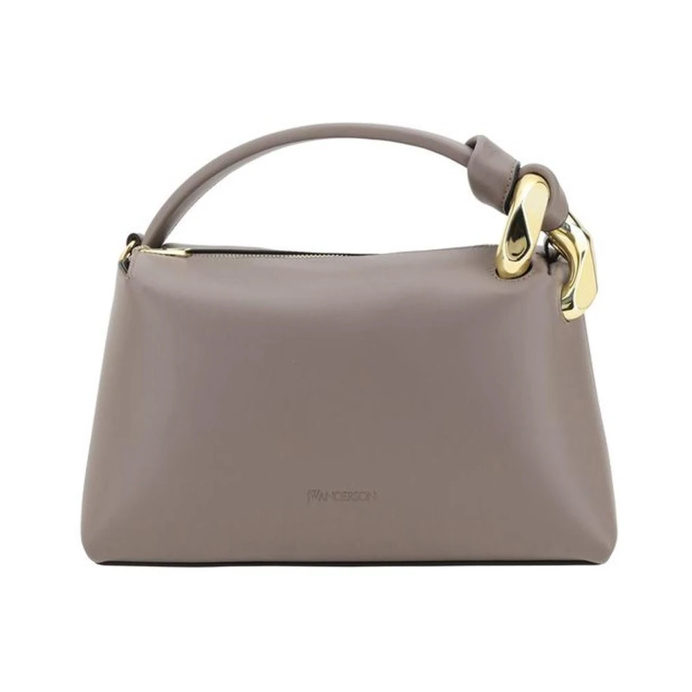 JW Anderson Stijlvolle Leren Handtas met Gouden Ketting Gray Dames