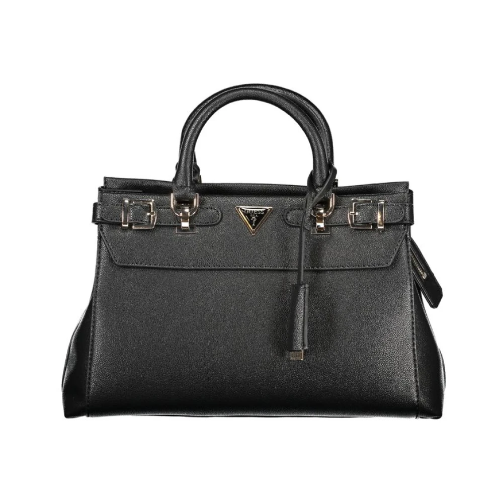 Guess Women's Black Eco Ali Handbag With Contrasting Details