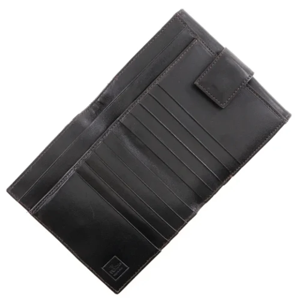 Fendi Vintage Pre-owned Canvas wallets Brown Dames