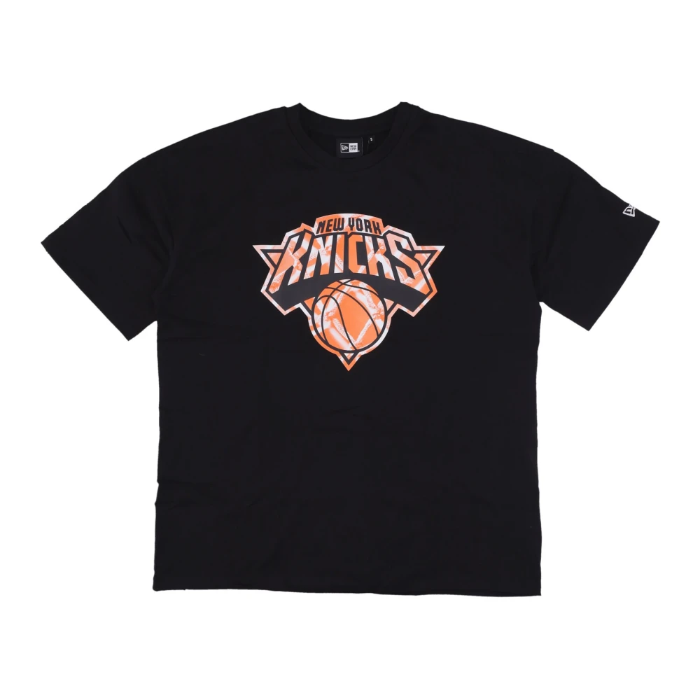 New era NBA Infill Logo Tee Zwart Oranje Black Heren