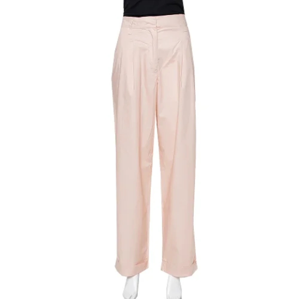 Armani Pre-owned Cotton bottoms Pink Dames