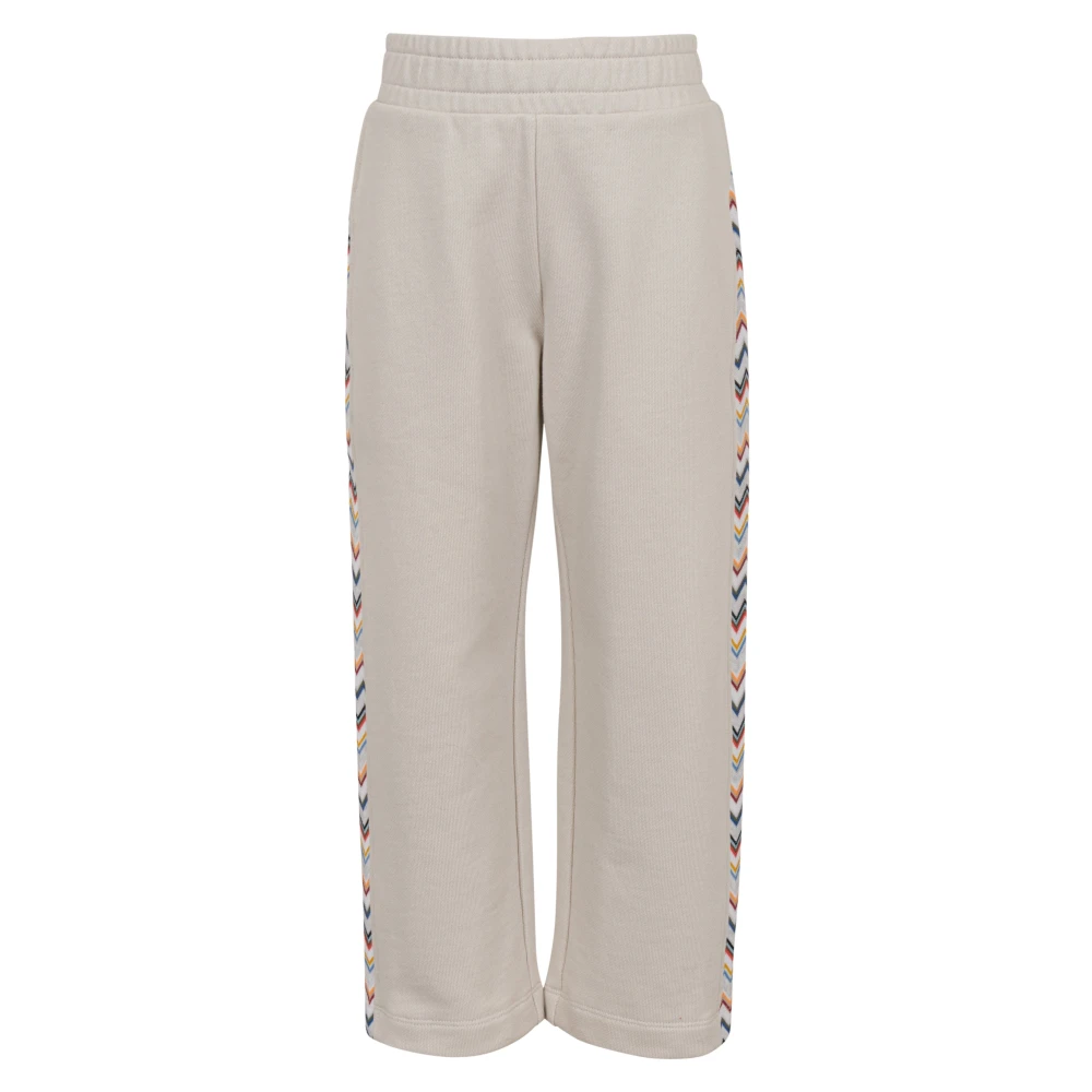 Missoni Boys Beige Sweatpants, 6 Y, Zigzag Joggers