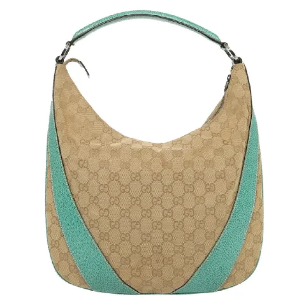 Gucci Vintage Pre-owned Canvas gucci-bags Beige Dames