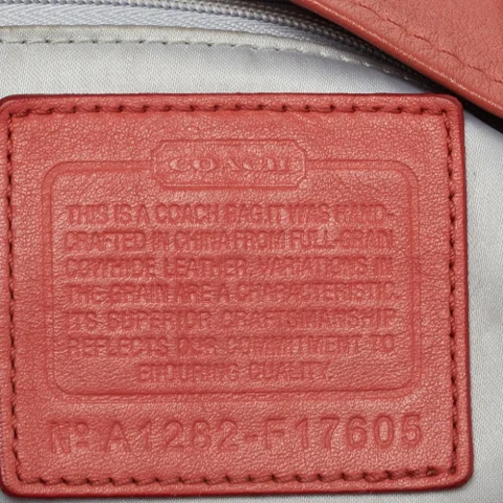 Coach Pre-owned Leather totes Orange Dames