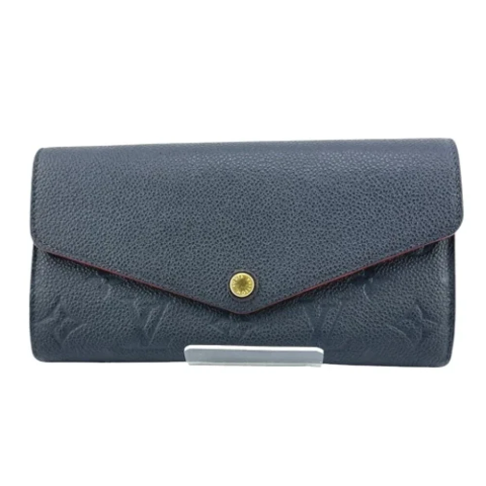 Louis Vuitton Vintage Pre-owned Fabric wallets Blue Dames