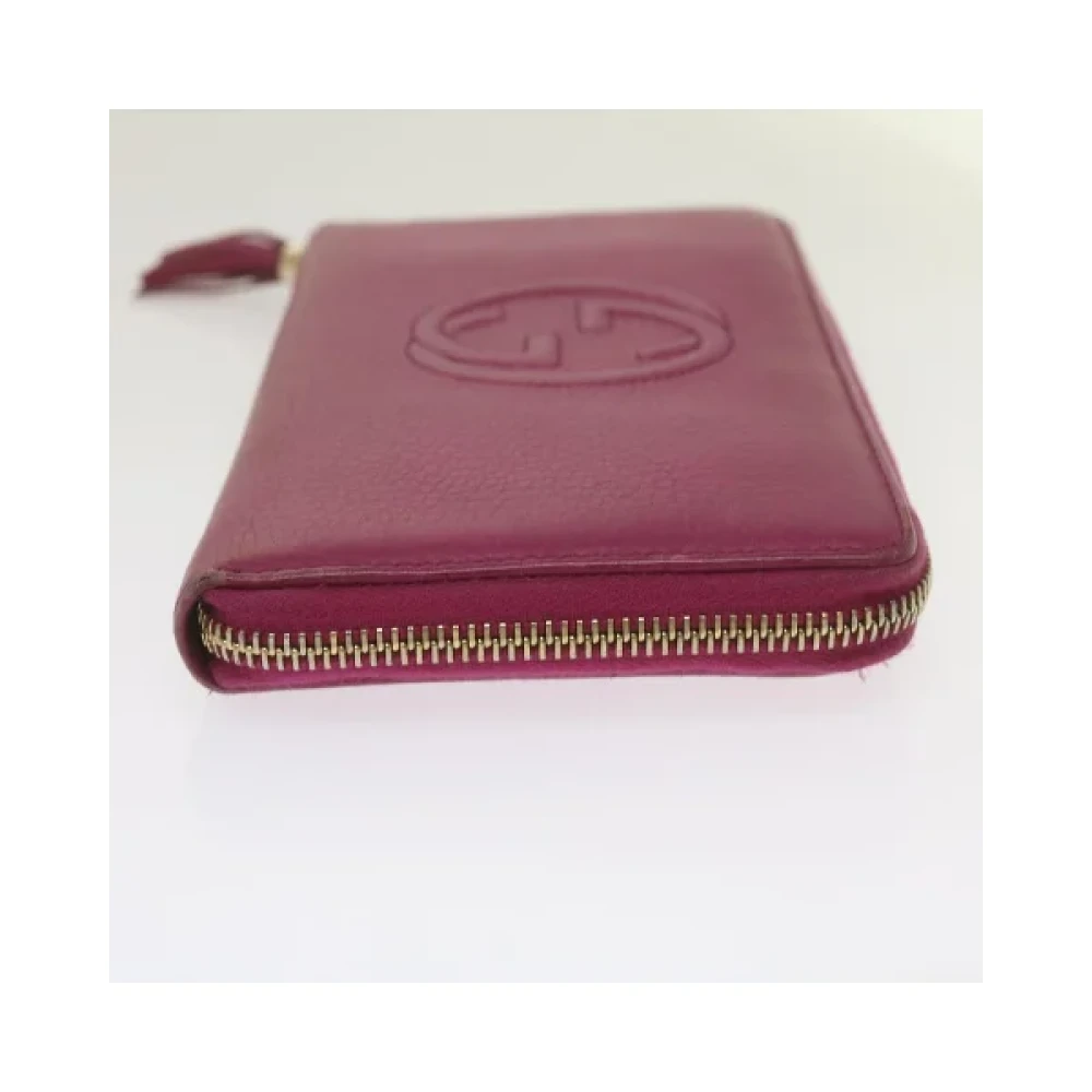 Gucci Vintage Pre-owned Leather wallets Pink Dames