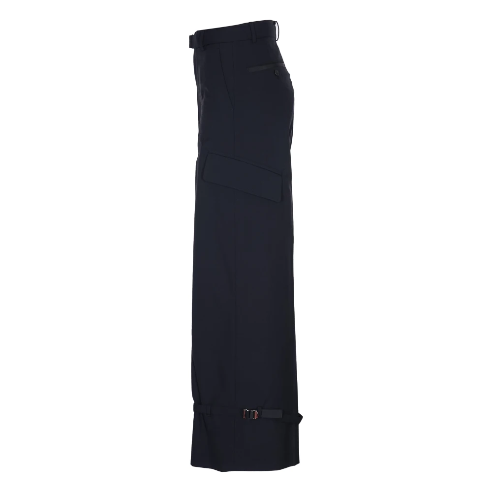 Sacai Zwarte Suiting Broek Black Dames