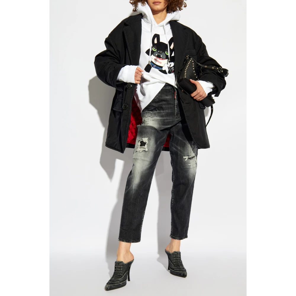 Dsquared2 Jas met zakken Black Dames