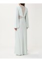 robe-midi-verte-avec-plis