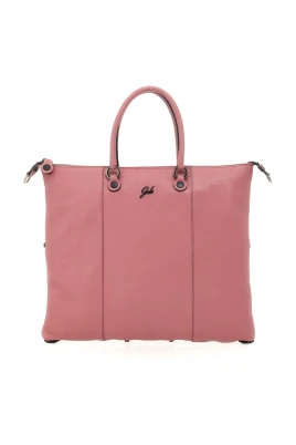 Konvertibel Röd Läder Shopper Tote