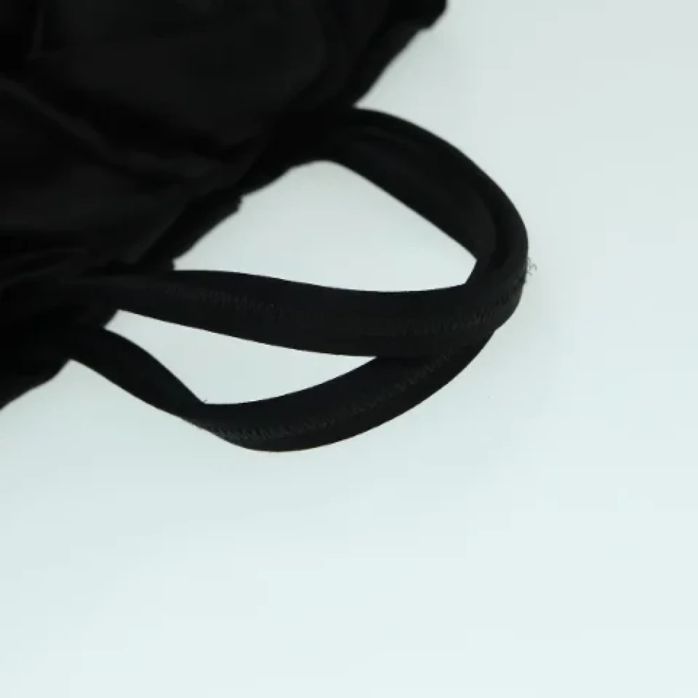 Prada Vintage Pre-owned Satin handbags Black Dames