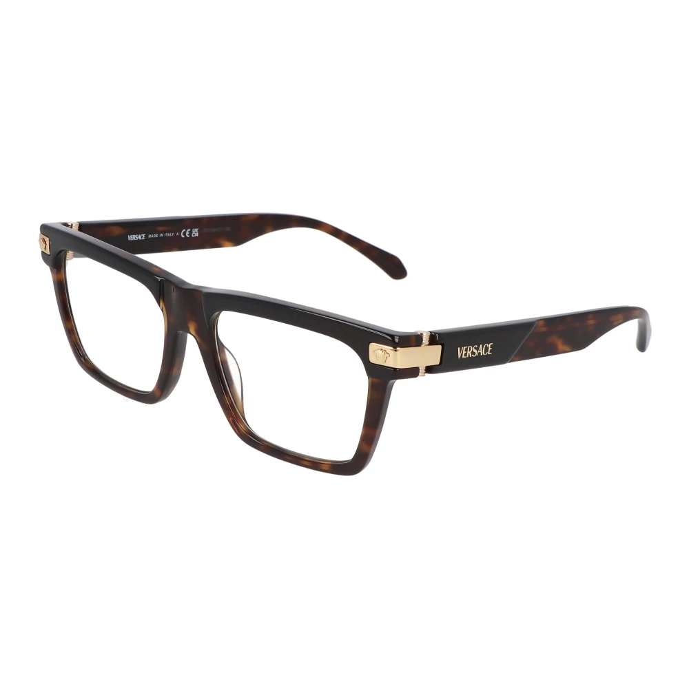 Versace Vierkante montuur bril Black Unisex