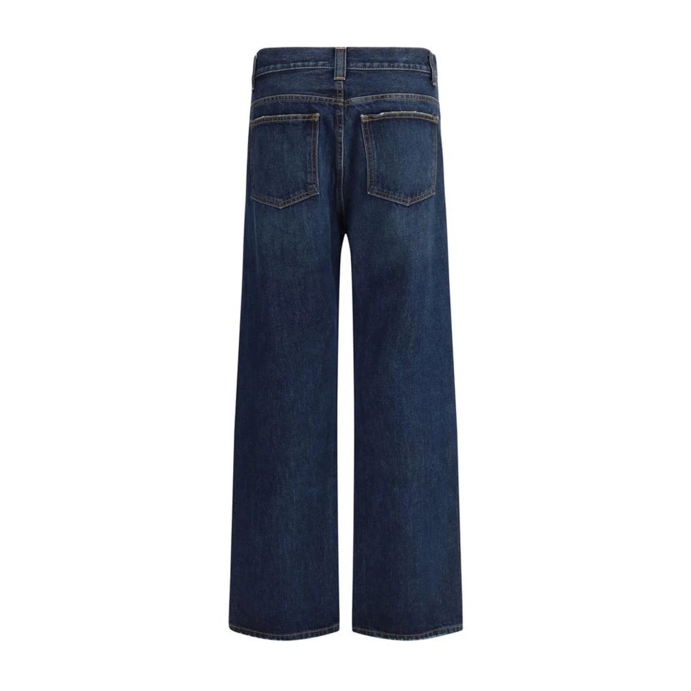 Khaite Klassieke Straight-Leg Jeans met Riemlussen Blue Dames
