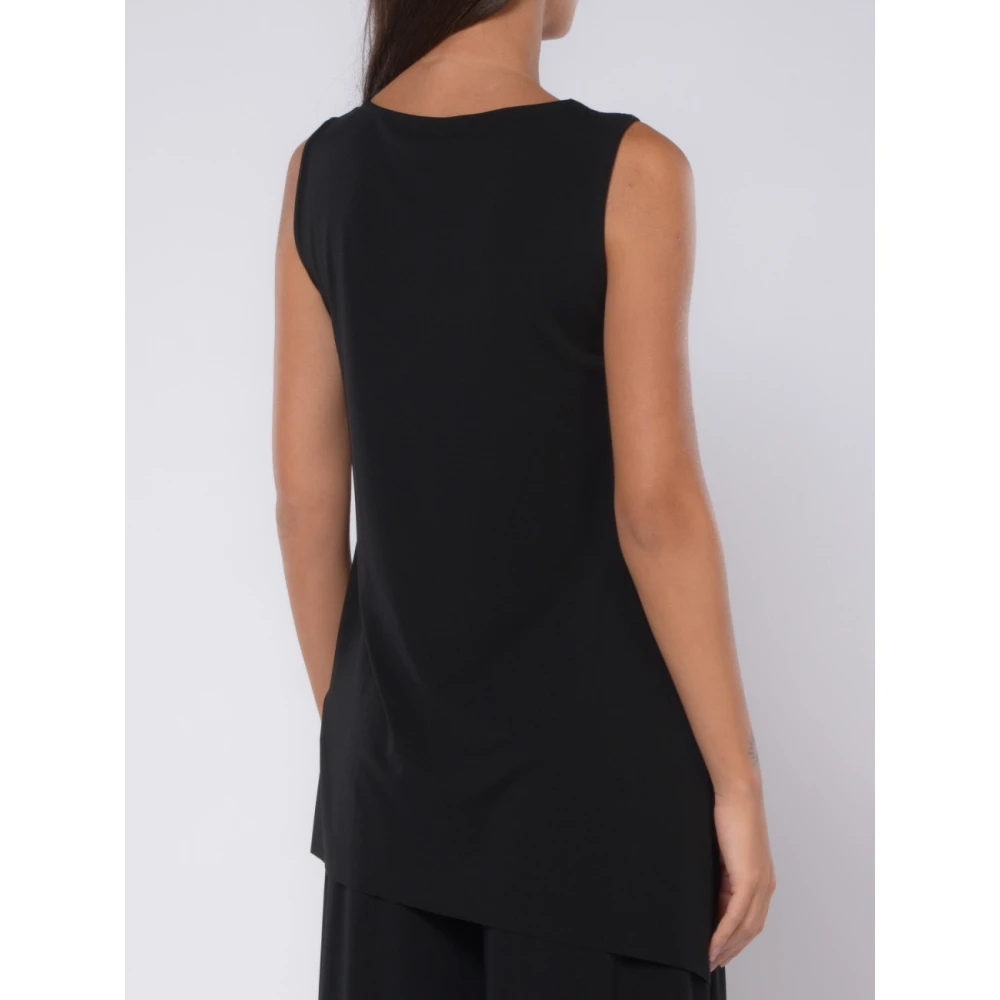 Kaos Asymmetrische Blouse Black Dames