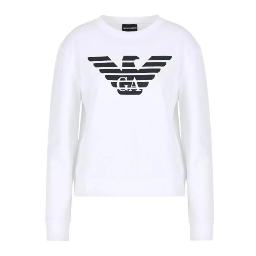 Emporio Armani Donna Bianco Felpe, M, New,