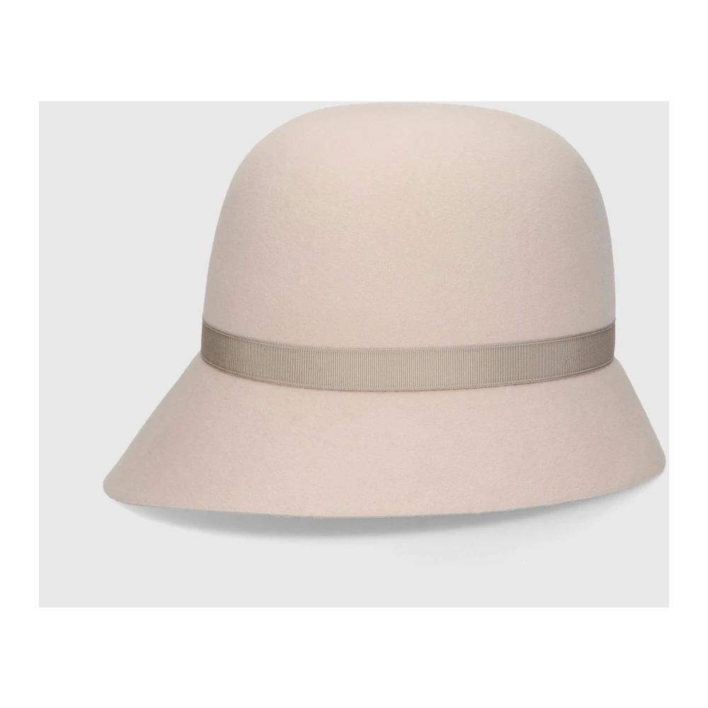 Borsalino Retro-stijl Cloche Hat Beige Dames