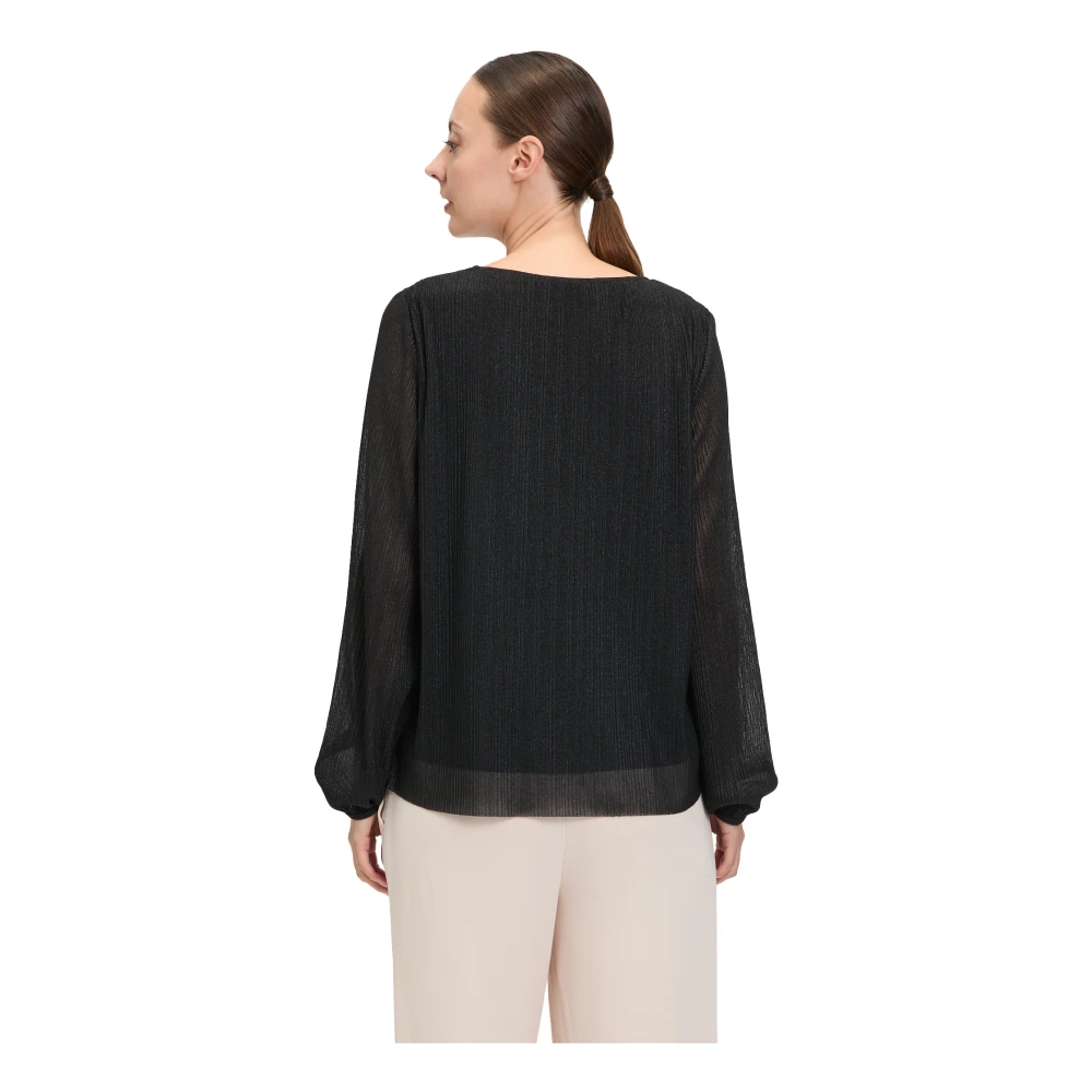 Betty & Co Blouse met Lurexdraad Black Dames
