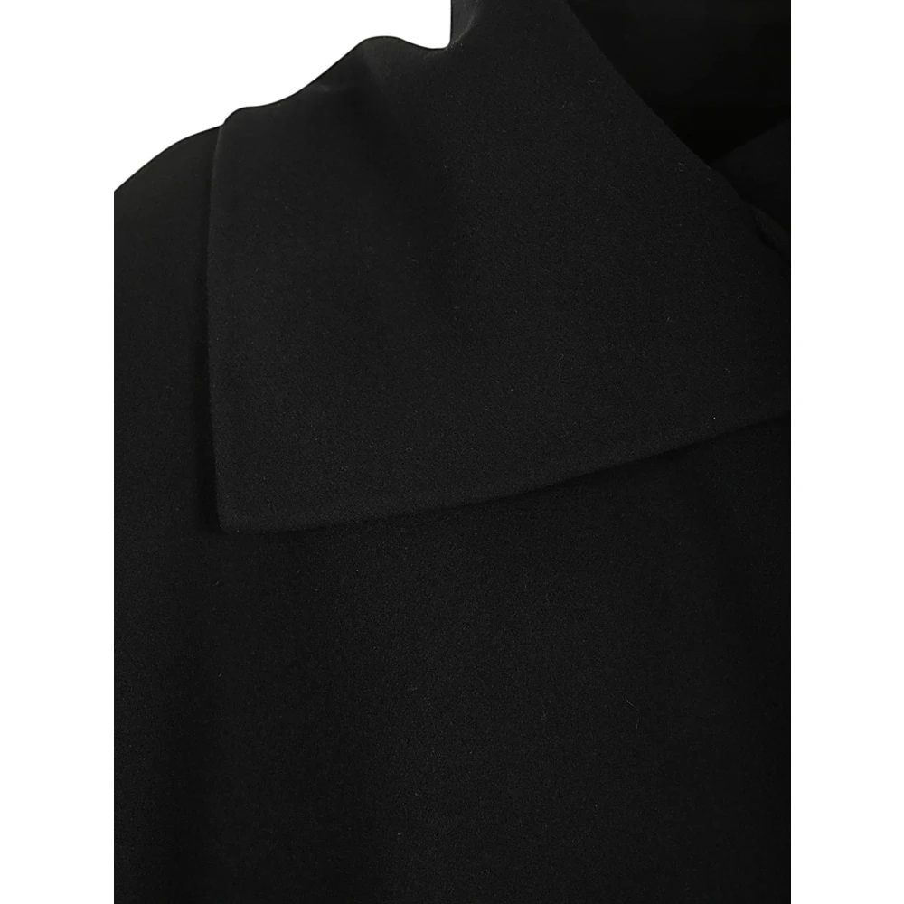 Chloé Zwarte Wol Kasjmier Jas Black Dames