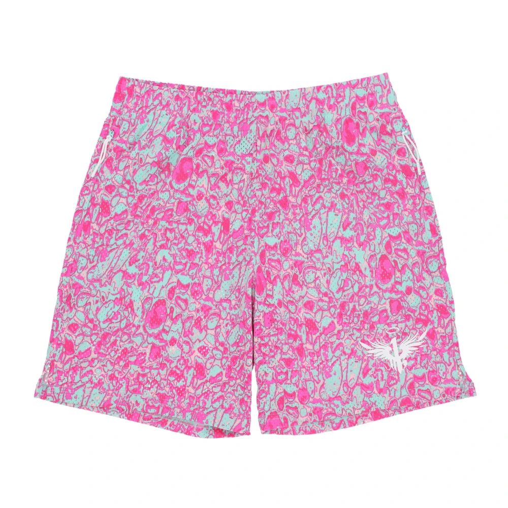 Puma Basketbalshorts Miami Electric Peppermint Pink Heren